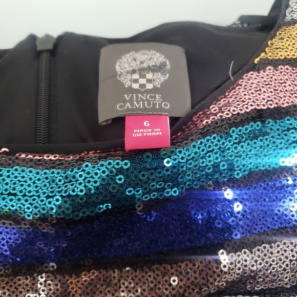 Vince Camuto striped sequin tshirt dress - Picture 6 of 6